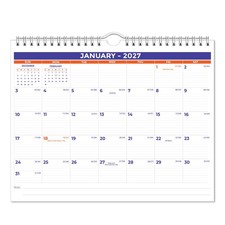 2027 Wall Calendar, Jan  Dec 2027, A4 8.5" x 11"