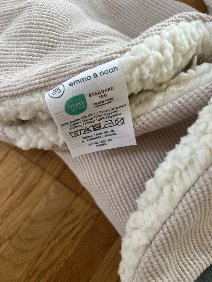 Emma und Noah Einschlagdecke beige - Bild 4 von 4