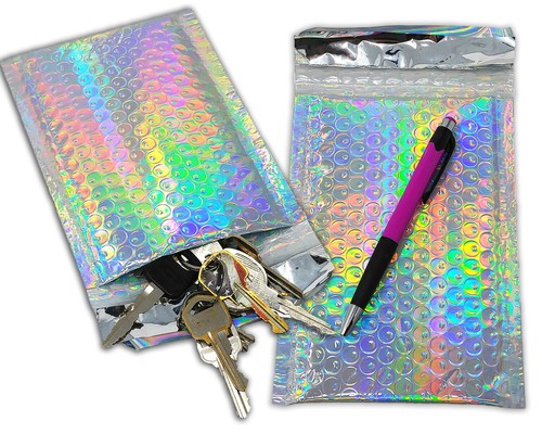 Paquete combinado de sobres de envío de polietileno acolchados de burbujas metálicas de 4x8" - Imagen 27 de 94