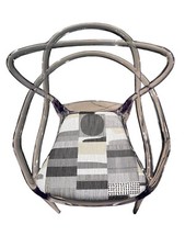 Cuscino per sedia Tipo Kartell Masters Antiscivolo/Antimacchia S/Lacci Set 2 