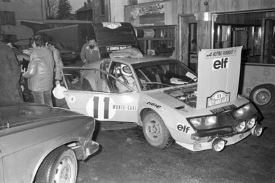 Achim Warmbold and John Davenport Alpine A310 1975 Monte Carlo Rally 4x6 Photo