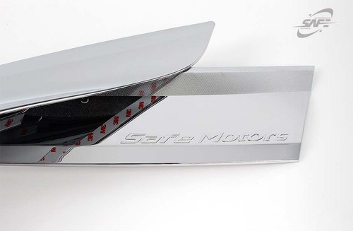 Chrome Stone Bug Deflector Shield Guards 3p for 2019 Hyundai iLoad iMax - Picture 4 of 7