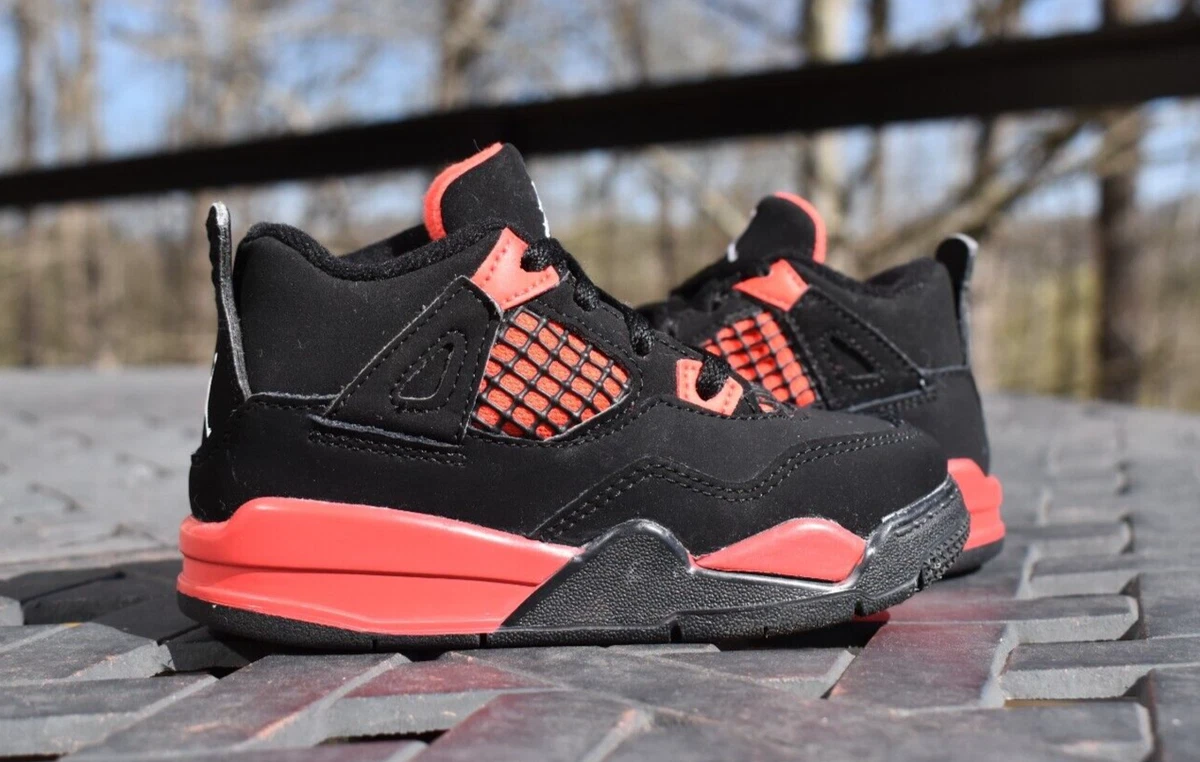 Little Kids' Air Jordan Retro 4 Basketball Shoes