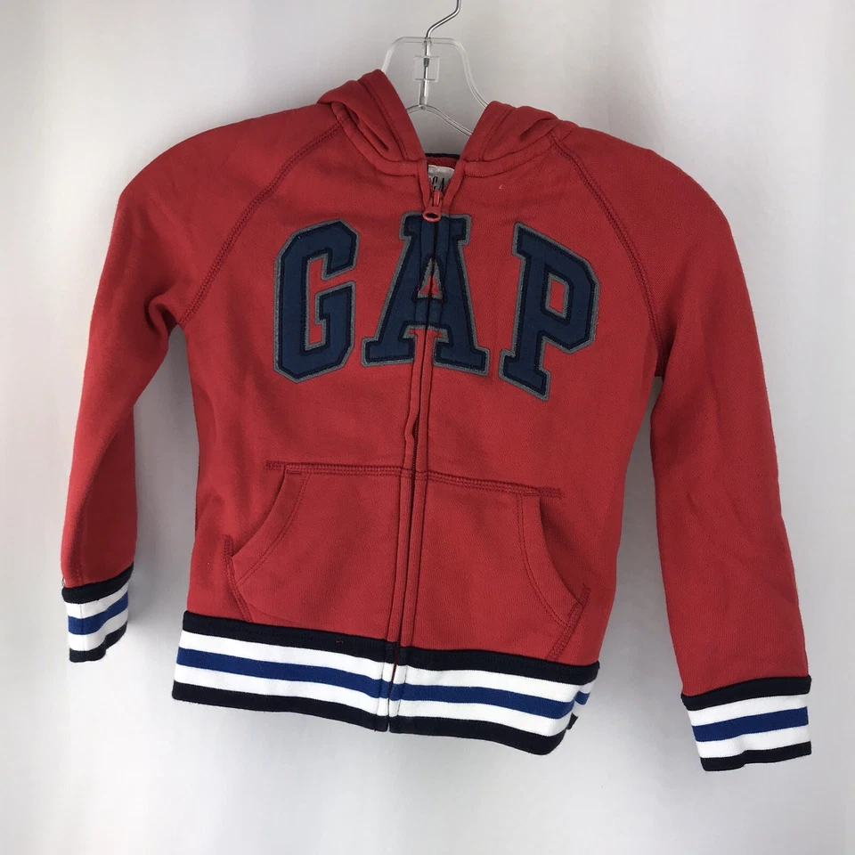 Sudadera con capucha Gap Kids Boy talla (XS) 4-5 roja y azul usada Foto 3 de 4