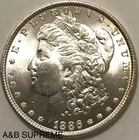 1886 Morgan Dollar From Obw Estate Roll Choice-Gem Bu Uncirculated 90% Silver