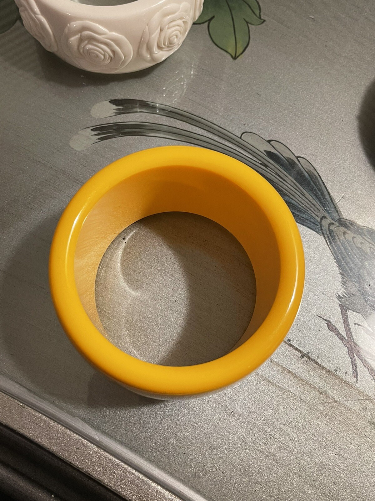 HUGE SOLID Bakelite Bangle Bracelet  - 124 Grams - image 8