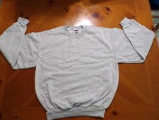 Boys JERZEES Sweatshirt Gray Crew Neck Fleece L 14-16 Youth NWOT
