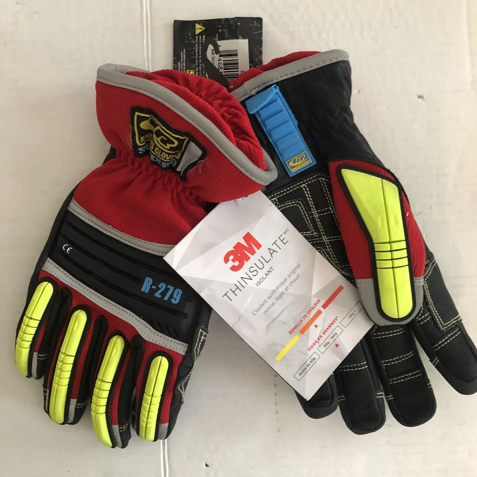 Ringers R-279 Subzero Insulated Work Gloves, Cold Weather/Snow Gloves SMALL
