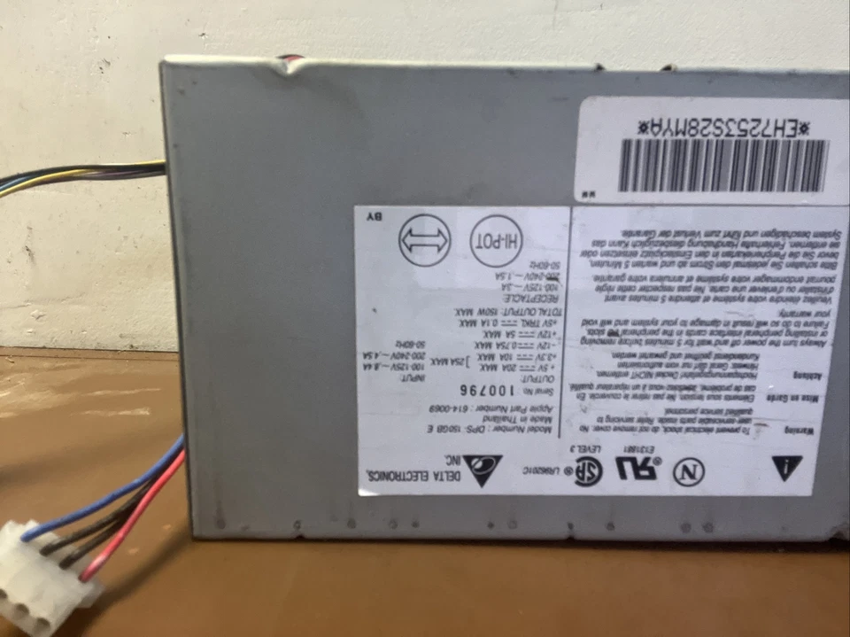 APPLE 614-0069 150 WATT POWER SUPPLY DELTA DPS-150GB E 661-1244 PM7300 - Image 2 of 4