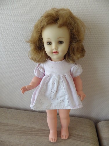 ANCIENNE POUPÉE EN feutrine tissu type Raynal Lenci, doll collection
