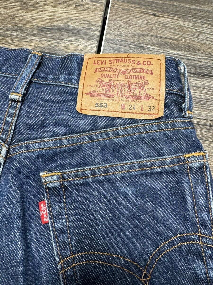 VINTAGE LEVIS 553 BLUE MADE IN JAPAN 553 STRAIGHT DENIM VINTAGE LEVIS 553 BLUE MADE IN JAPAN 553 STRAIGHT DENIM