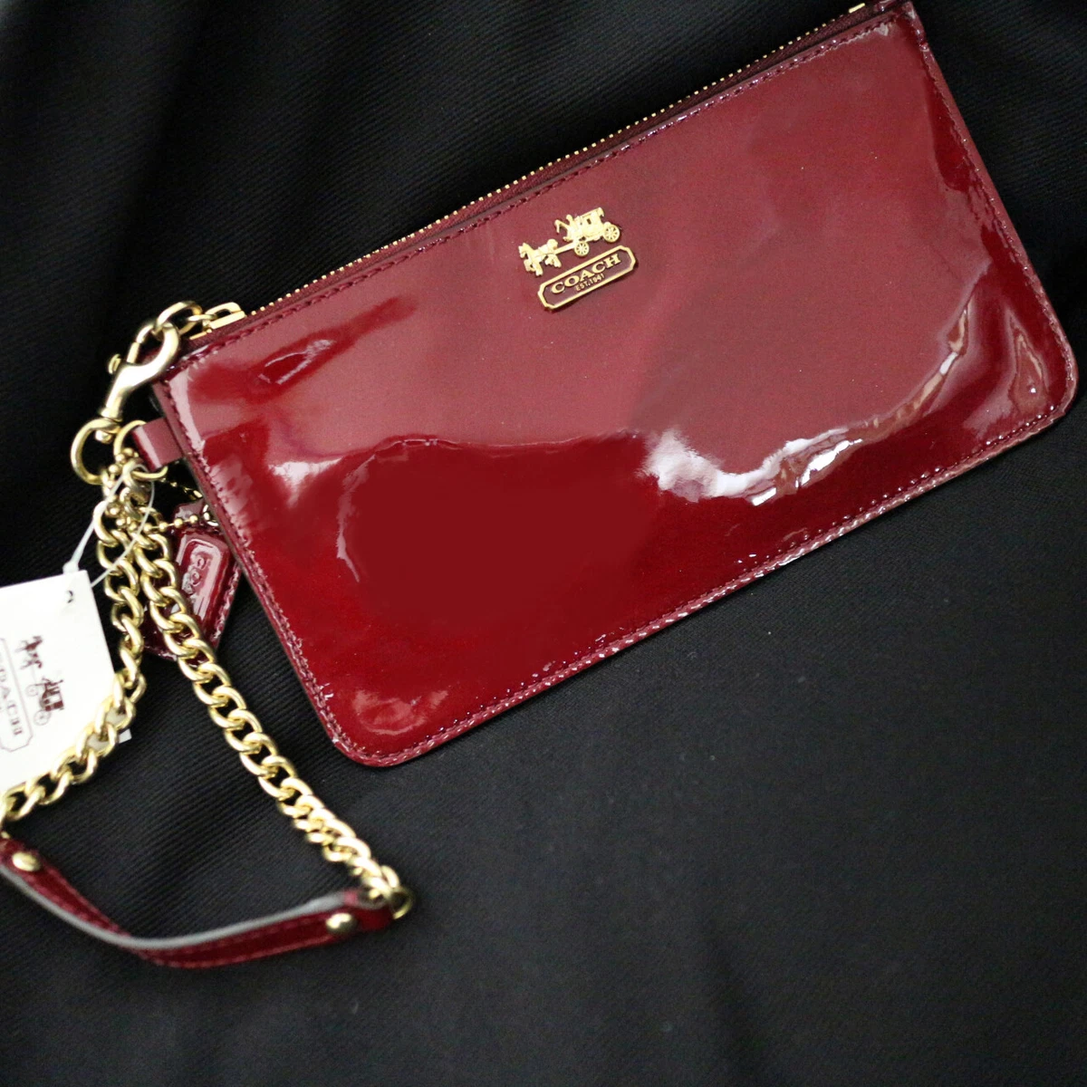 Patent leather best sale wristlet