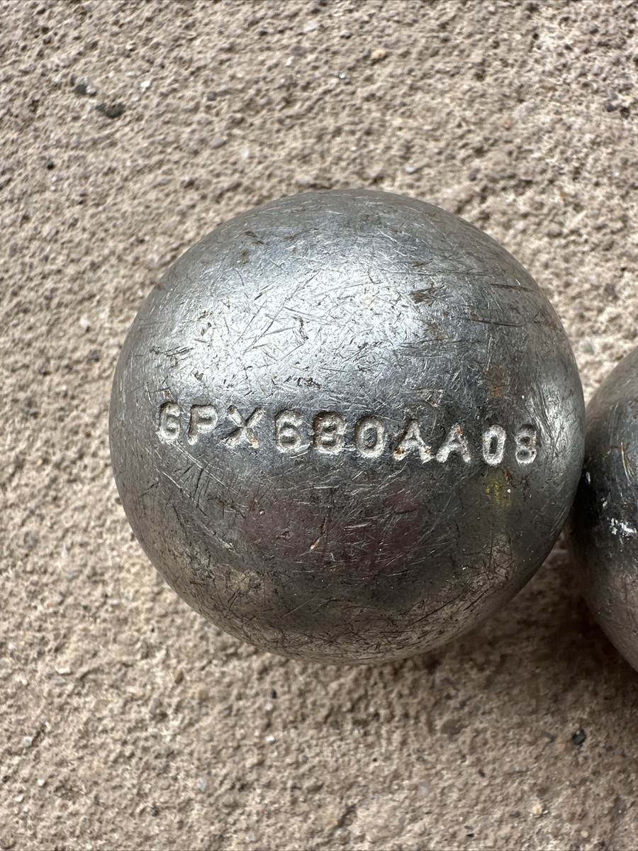 Lot De 3 Boules De Pétanque Anciennes - 2kg180 - Acier - Occasion