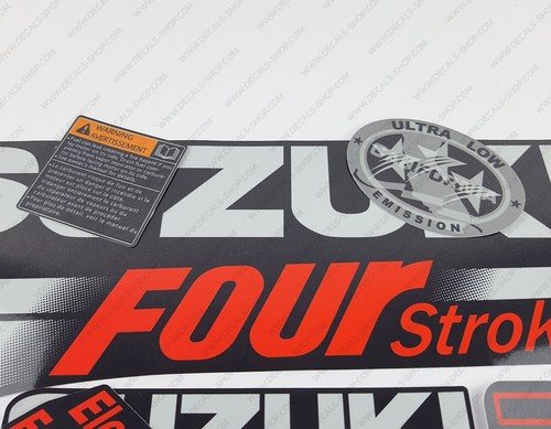 Suzuki 70HP Four Stroke DF70 2003-2009 Outboard Engine Decals Sticker Set - Picture 5 of 7