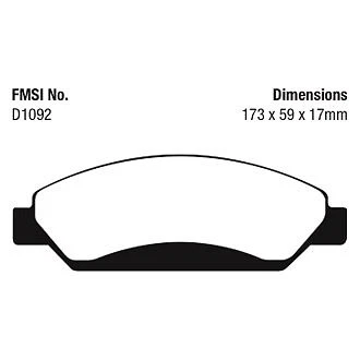 Pastillas de freno EBC Greenstuff serie 6000 para camioneta y SUV para 05-07 Chevy Silverado 1500 Foto 4 de 4