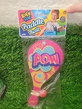 1 Paddle Ball Kool 'N Fun Ja-Ru Toy #1994  pink (Pow) NIP