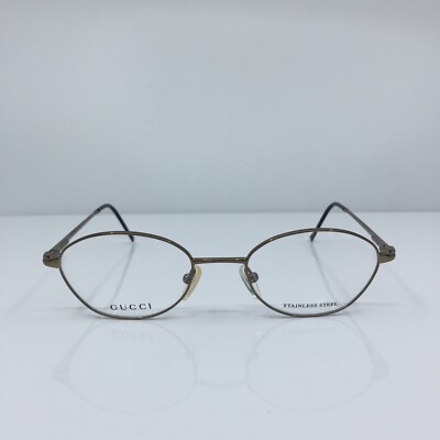 GUCCI レトロメガネ フレーム New Vintage Gucci 2641 Eyeglasses GG 2641 C. 3XG Shiny Dark Gold