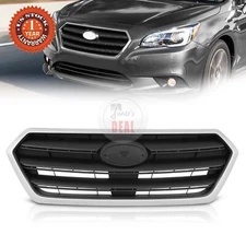 Gray Shell and Insert Grille Assembly For 2015 2016 2017 Subaru Legacy Textured