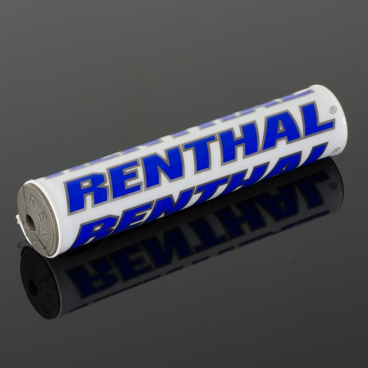 Mousse de guidon SX Renthal 240mm blanc bleu pour motocross et enduro
