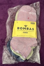 Bombas 3-Pack Unisex Ankle Socks Multicolor Medium NWT