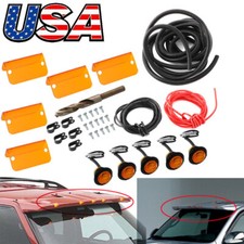 Universal Truck Suv Cab Moon Visors Sunvisor Hd Lens Lenses Wiring Upgrade Kit