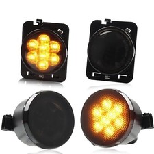 LED Turn Signal Side Marker Lights for 2007-2019 Je-ep Wrangler JK, Upgrad...