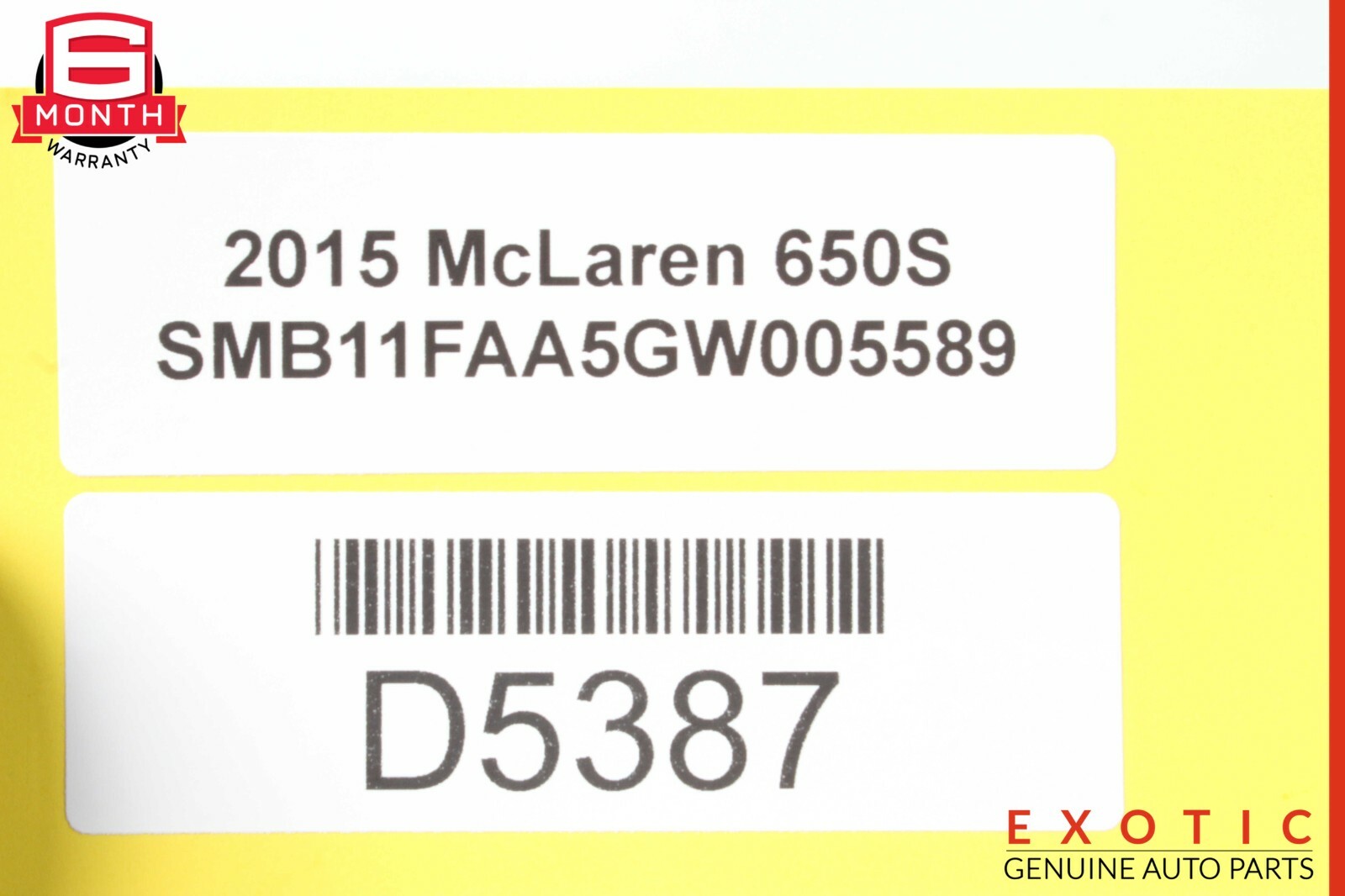 15-17 McLaren 650S Support Bracket OEM