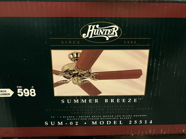 Hunter Concert Breeze 52 Ceiling Fan 21629 For Sale Online Ebay