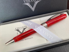 Visconti Rembrandt Red Classic Ballpoint Pen Brand New In Gift Box