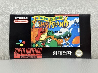 BRAND NEW Super Mario World 2 Yoshi s Island SNES SFC Hyundai Korean 2nd Version