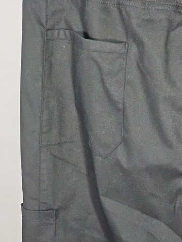 Cherokee Black Workwear Stretch Womans Drawstring Cargo Tall Scrub Pants XL NWT - Picture 10 of 13