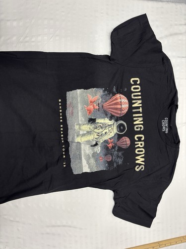 Counting Crows Banshee Tour T Shirt Size Large Black New - Picture 3 of 10