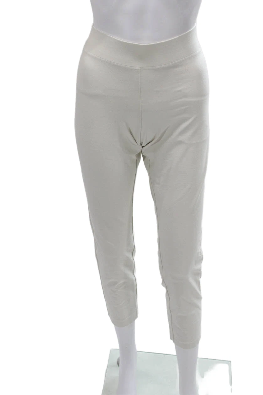 Eileen Fisher Women Capri Leggings Ivory Size PS