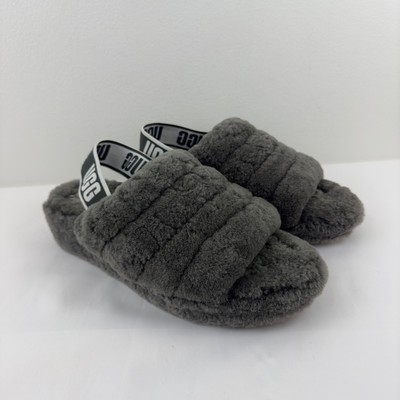 UGG Fluff Yeah gray slippers/slides
