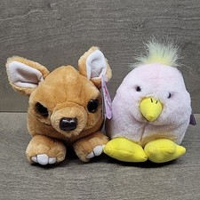 Lot of 2 Puffkins Plushes Plush Chalupa Chihuahua Dog Chirps Chick Stuff Animals