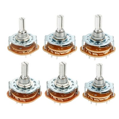 2P3T 2P4T 2P5T 2P6T 3P4T 4P3T Selectable Band Channel Rotary Switch Selector