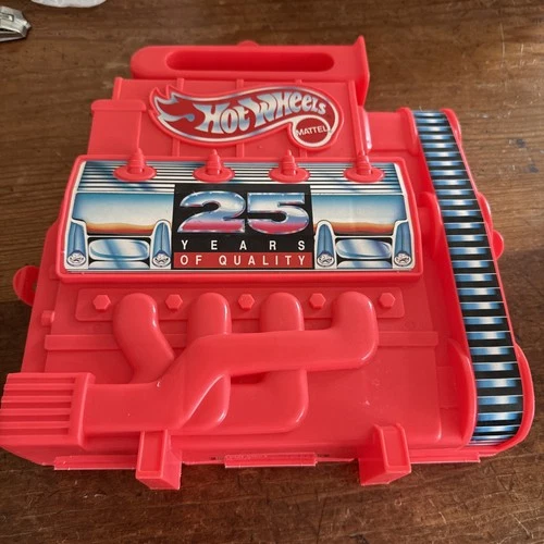 Vintage 1992 Mattel Hot Wheels 25th Anniversary Diecast Car Storage Case