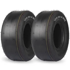 (2 Pack) 13x5.00-6 Lawn Mower Tubeless Tire, 13 x 5-6 Riding Zero Turn