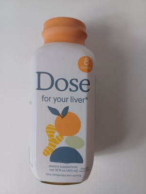 DOSE for Your Liver 16oz Bottle Cleanse Detox & Repair Organic Milk Thistle