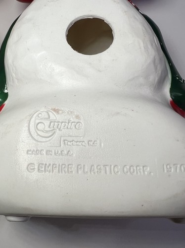 2er Set Empire Pixie Elfen Elfe auf Schneeball Laterne 13" Blasformen 1970 USA - Bild 11 von 14