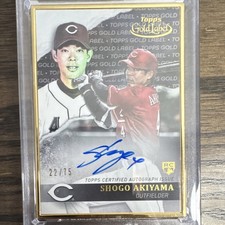 Topps 2020 Gold Label Framed Auto RC Shogo Akiyama #GLA-SA 21/75 Reds