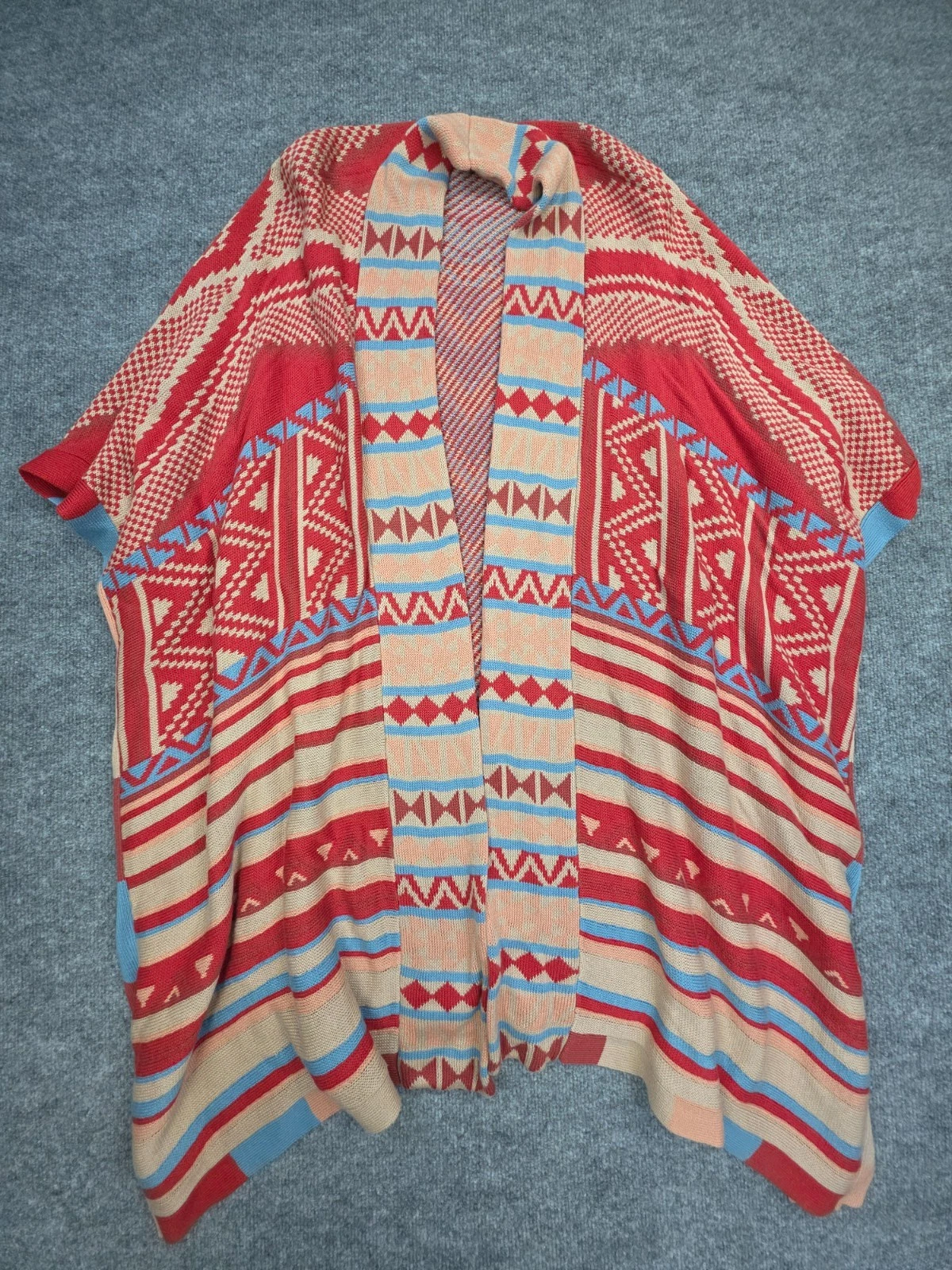 SUNDANCE CATALOG Epic Memories Poncho Women's L / XL Aztec Southwest