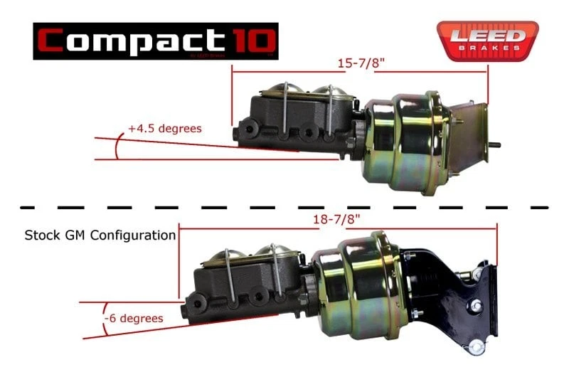 For Chevy K10 Suburban 67-72 Power Brake Booster w Brake Master Cylinder Foto 2 de 4