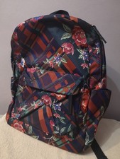 Image of Brand NEW Accessorize Anderson Floral Check Dome Backpack Great Capacity BNWT