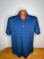 NEW NWT Men's PGA Tour Athletic S/S Polo Golf Shirt Medium M - Striped - Poly
