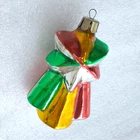 Vintage Christmas SIlver Glass Ornament Tree USSR Xmas Antique Decoration