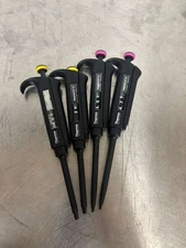 Set Of 4 Thermo Scientific Finnpipette F2 Single Channel Pipettes