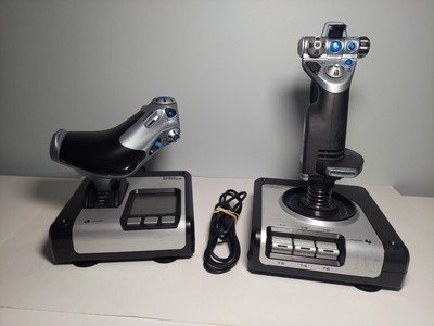 Saitek Pro X52 Flight Control System Throttle And Yoke