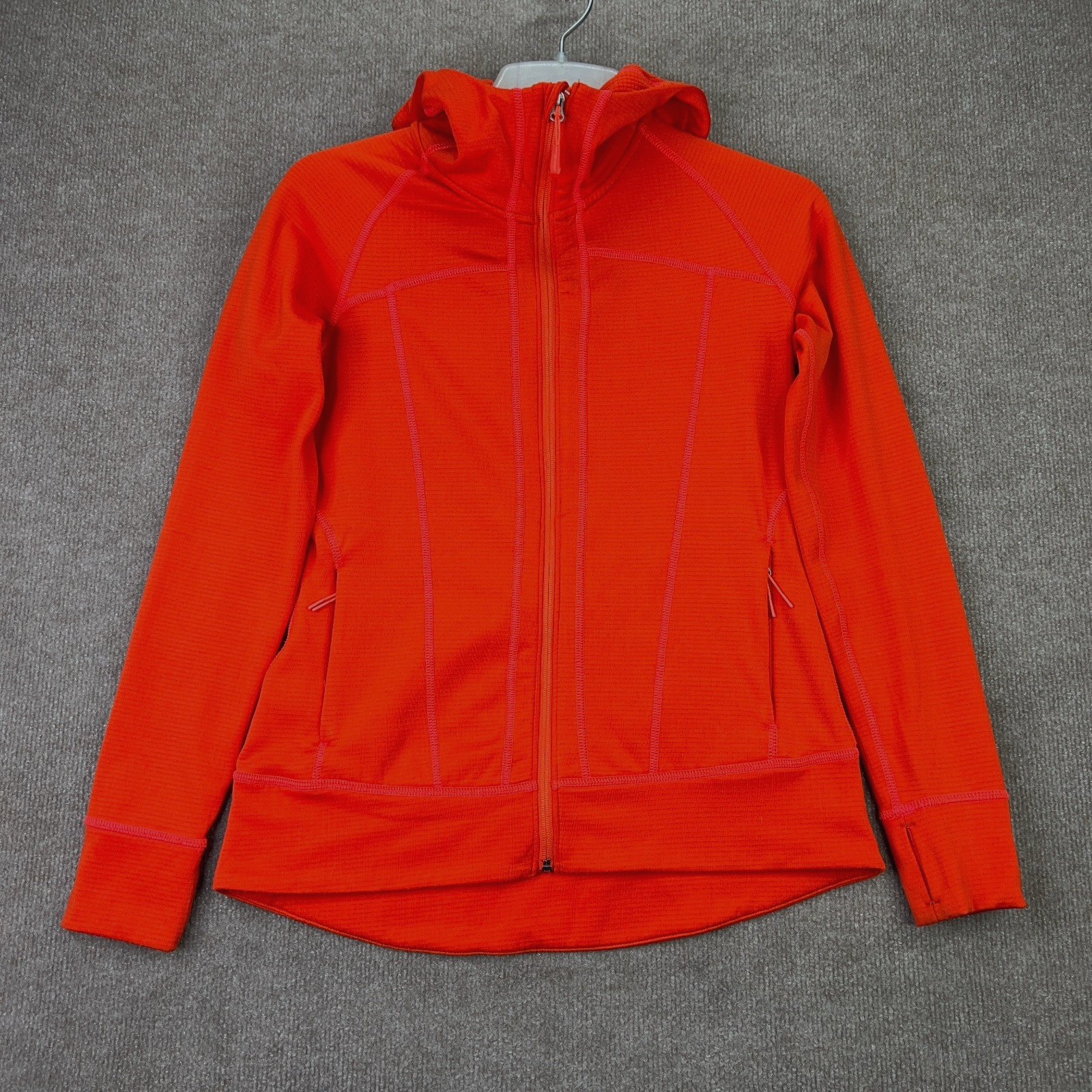 Eddie Bauer S Women's Red First Ascent Full Zip Hooded Jacket Performance