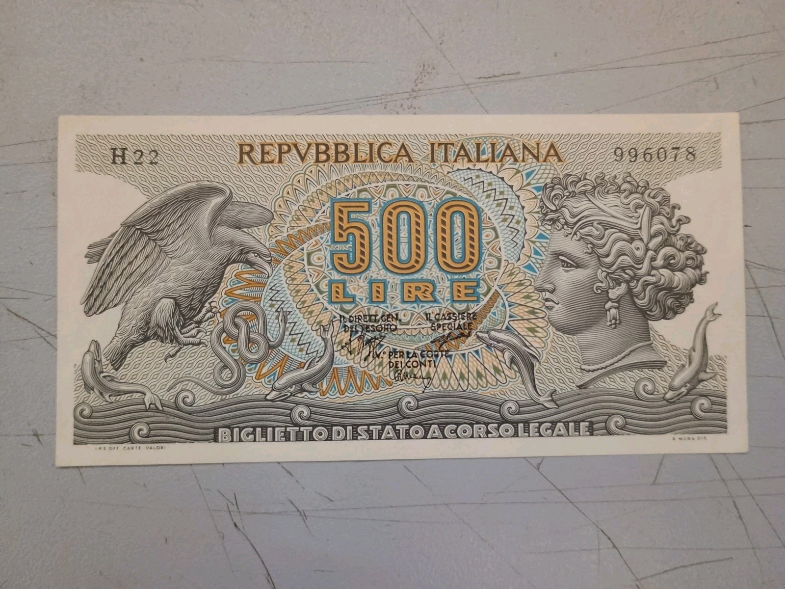 500 LIRE MEDUSA 23/2/1970 FDS